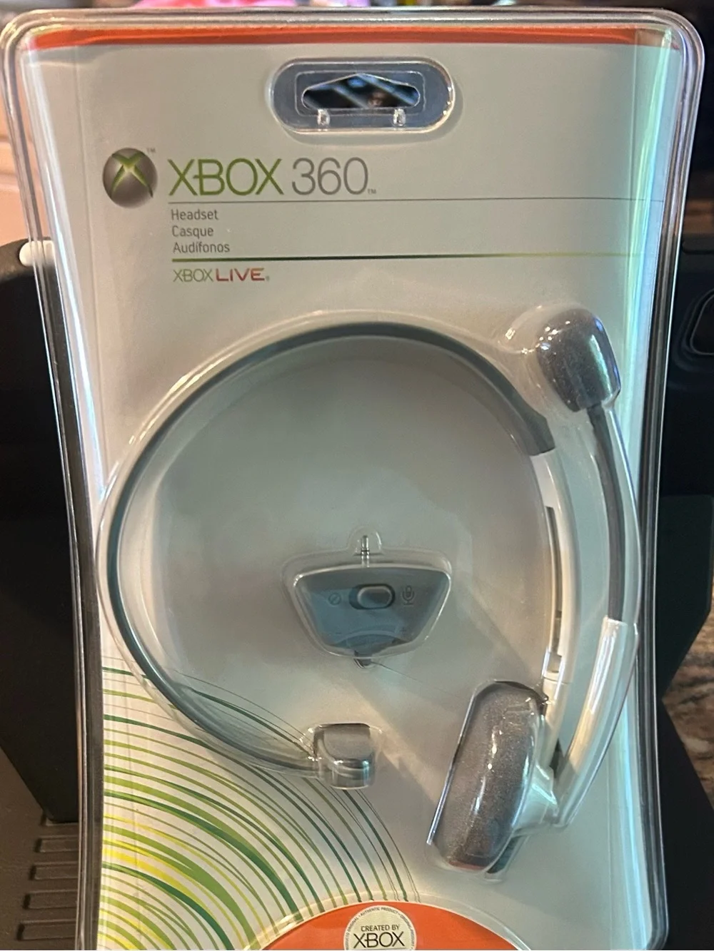 Original X Box 360 Headset/Genuine Microphone- New in Sealed Package